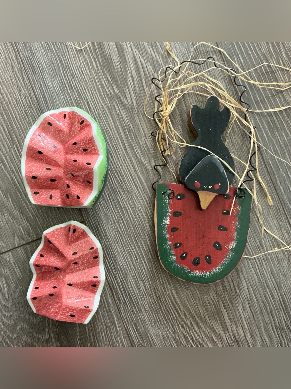 Watermelon Wall Hanging and Salt & Pepper Shakers